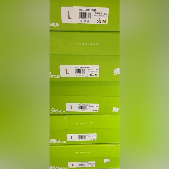 Sam Edelman Fable Knee High Riding Boots in Cashew Leather - NWT - Picture 9 of 10